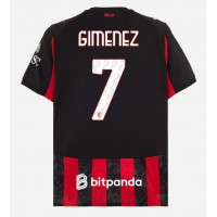 Pánský Fotbalový dres AC Milan Santiago Gimenez #7 2025-26 Domácí Krátký Rukáv